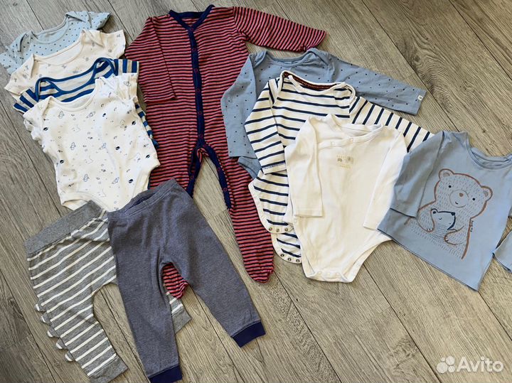 Вещи Mothercare пакетом для мальчика 12-18 мес