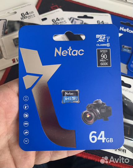 Kingston Netac USB microsdxc 64GB оригинал