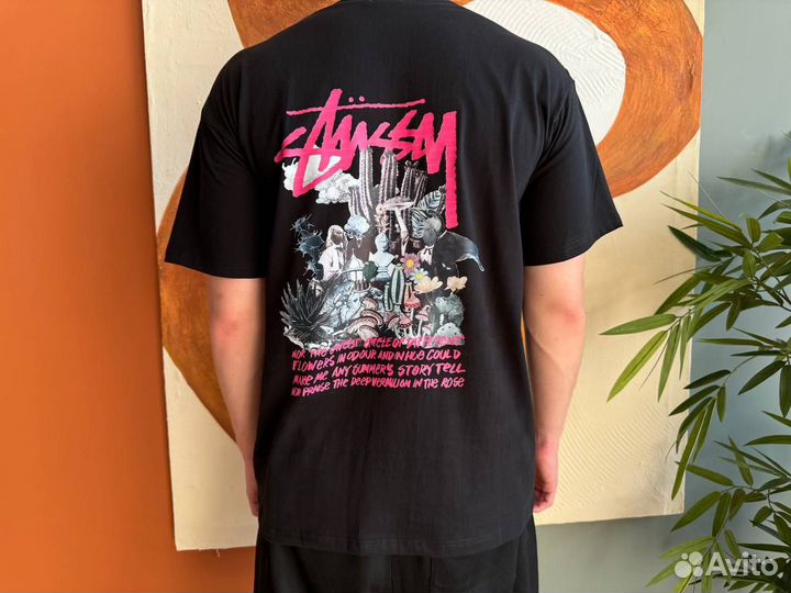 Футболка stussy тишка черная