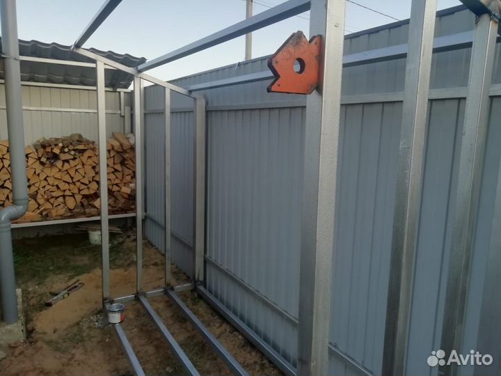 Дровник металлический
