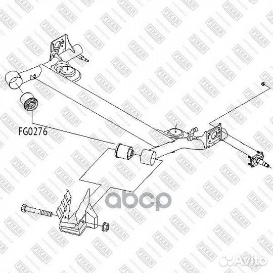 FG0276 fixar Сайлентблок рычага подвески FG0276