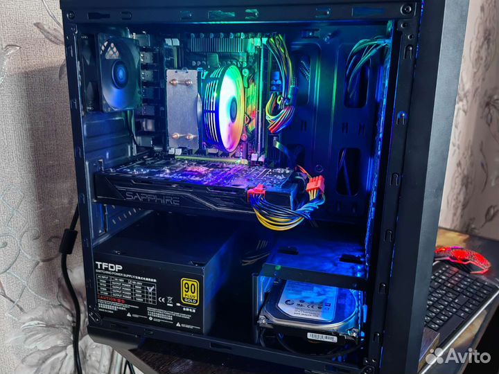 Новый игровой пк /E5-2640/ 16gb /RX 470 8Gb/1Tb