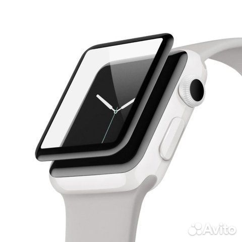 Полимерная пленка матовая для Apple Watch с рамкой