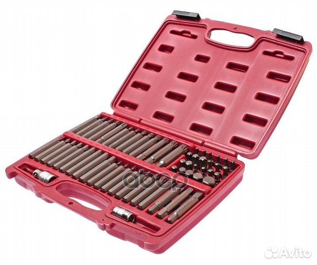 Набор бит 1/2, 3/8 6-ти гранных HEX, torx, spli