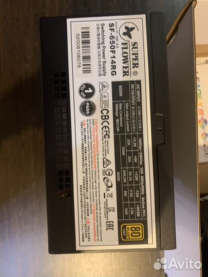 Блок питания Super flower 650w