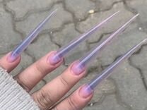 Ногти маникюр crazy дизайн корейский наращивание