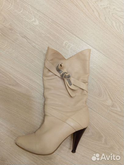 Полусапоги натуральная кожа 39 р. на полную ногу