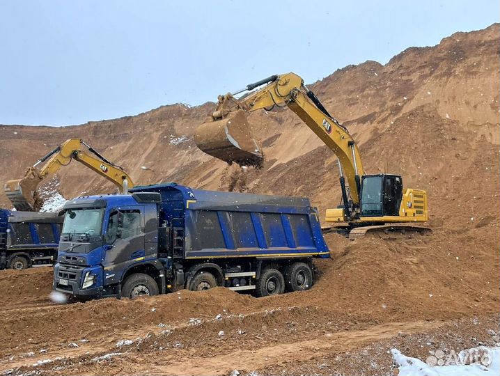 Песок карьерный с доставкой