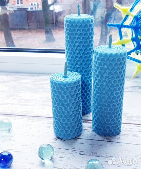 Свечи из вощины, декор, подарок, помощник