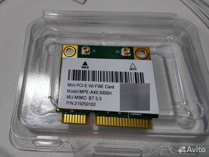 Адаптер Wifi 6E + BT5.3 mini pci-е Intel AX210HMW