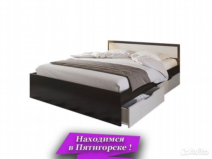 Кровать 140х200 с ящиками