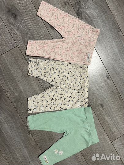 Лосины для девочки 62-68 пакетом