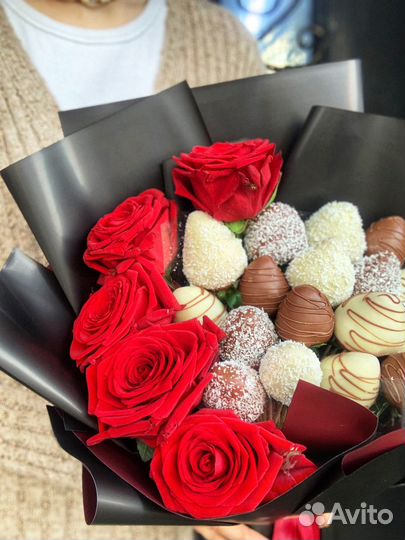 Букет из клубники в шоколаде