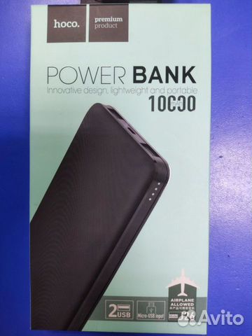 Внешний аккумулятор Power Bank hoco j26 10000 mAh