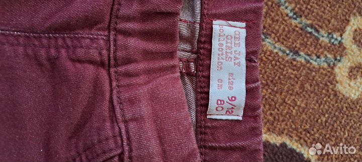 Джинсы на девочку 80