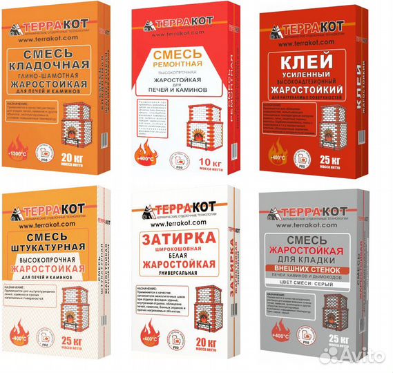 Смеси для кладки печей