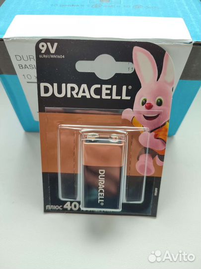 Батарейки duracell krona 9v