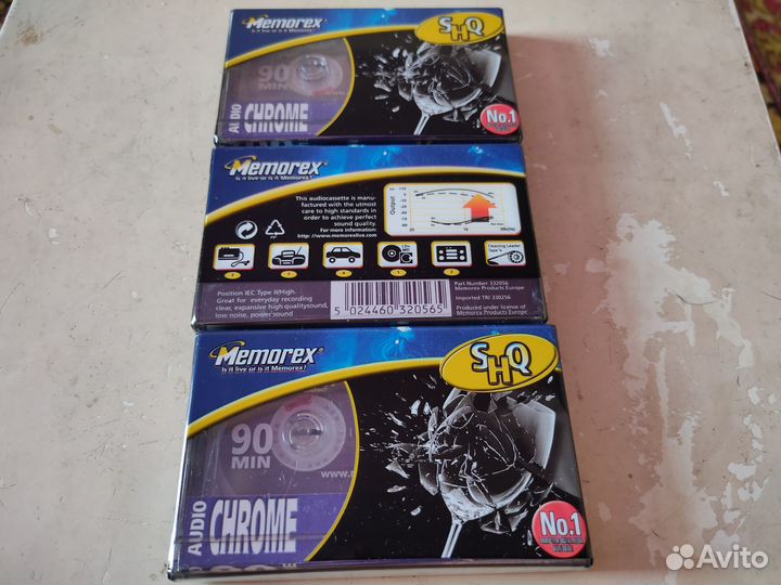 Кассеты Memorex хром,90 минут