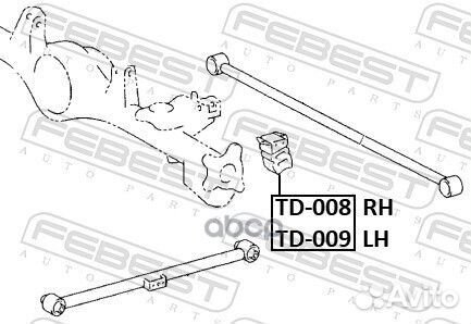 Отбойник рычага зад лев TD009 Febest