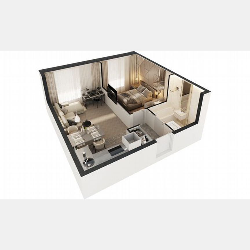 1-к. апартаменты, 38,8 м², 27/30 эт.