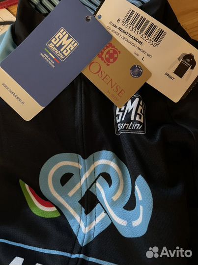 Велорубашка летняя мужская Santini размер S