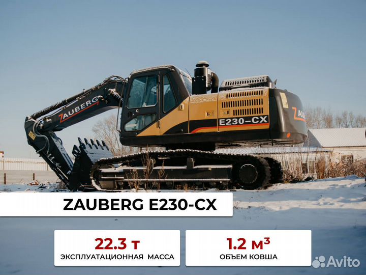 Гусеничный экскаватор Zauberg E230-CX, 2024