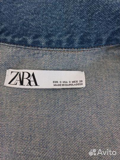Куртка zara женская джинсовая 48 размер