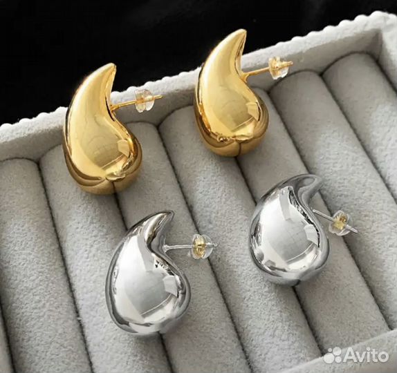 Новые серьги капли