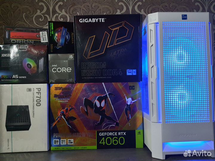 Мощный Пк RTX 4060 Ti Spider-Man+Core i5 12500