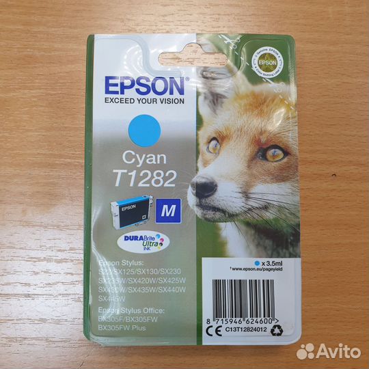 Картридж оригинал Epson T1281/1282/1283/1284