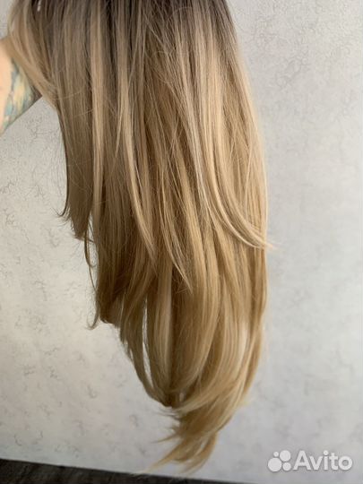 Парик 60 см пепельно русый блонд