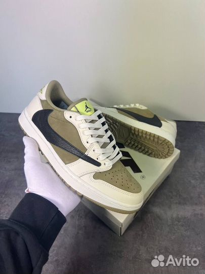 Кроссовки Travis Scott x Air Jordan 1 Low Golf Neu