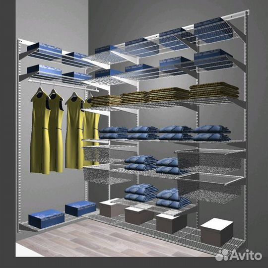 Система хранения для гардеробной комнаты Aristo