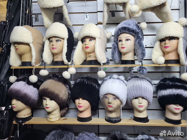 Шапка норковая женская
