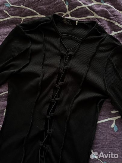 Боди женское черного цвета