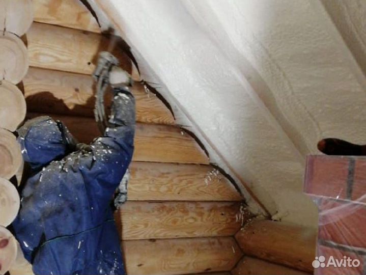 Утепление дома пенополиуретаном от 100 м.кв
