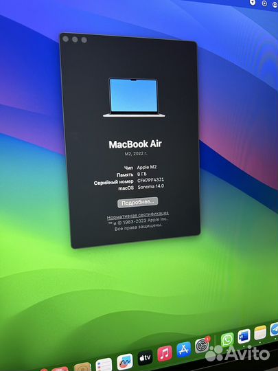 Apple MacBook Air 13 2022 m2 512