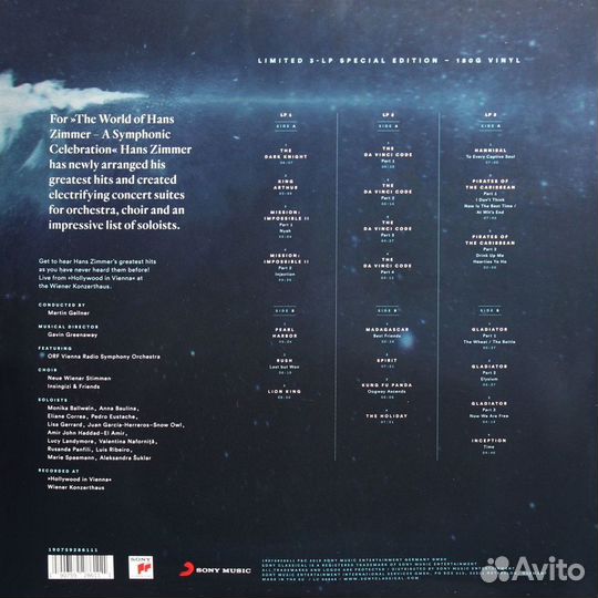 Пластинка The World Of Hans Zimmer A Symphonic Celebration