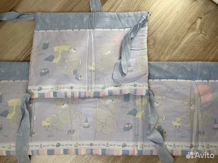 Бортики в детскую кроватку б/у