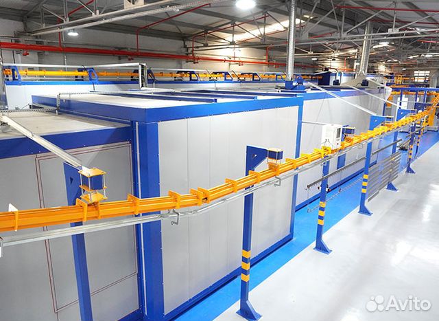 Линия порошковой окраски автоматическая