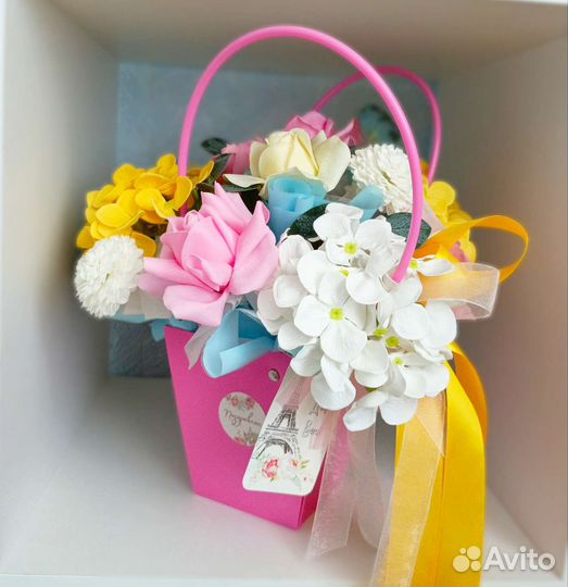 Букет мыльных цветов 1 сентября, подарок