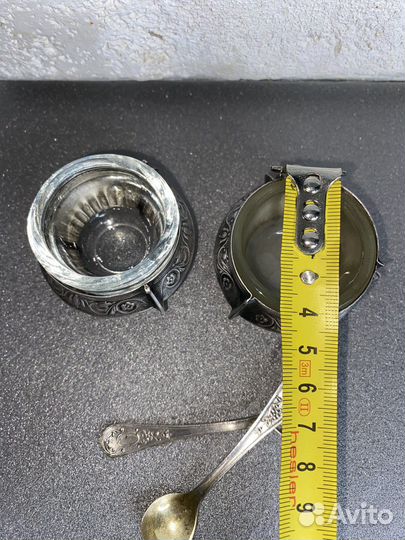 Приправница, солонка, мельхиор, ссср, сервировка