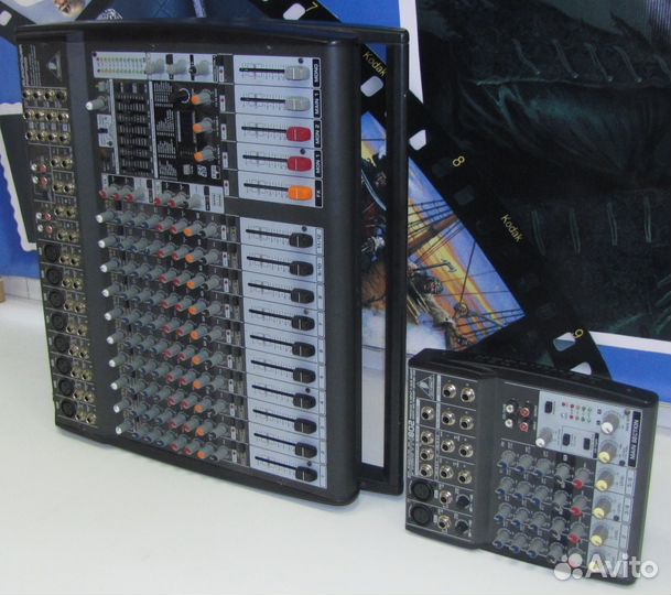 Микшерные пульты Behringer Xenyx 802 и PMP 4000