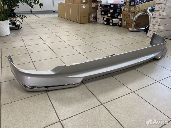 Юбка передняя серебро Land Cruiser 200 2012+