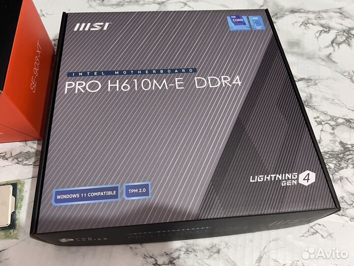 Новый комплект i3 12100F/MSI PRO H610M-E