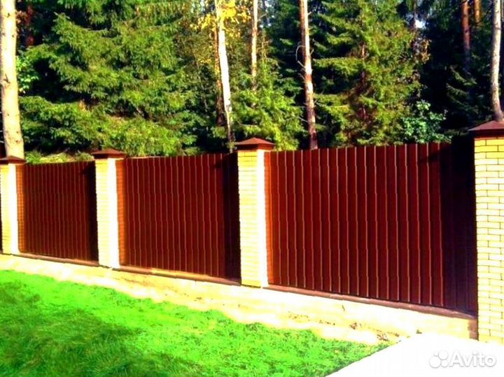 Забор из профнастила