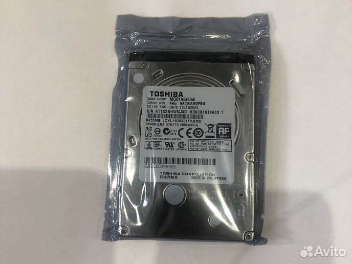 Жесткий диск toshiba для ноутбука 500 Гб