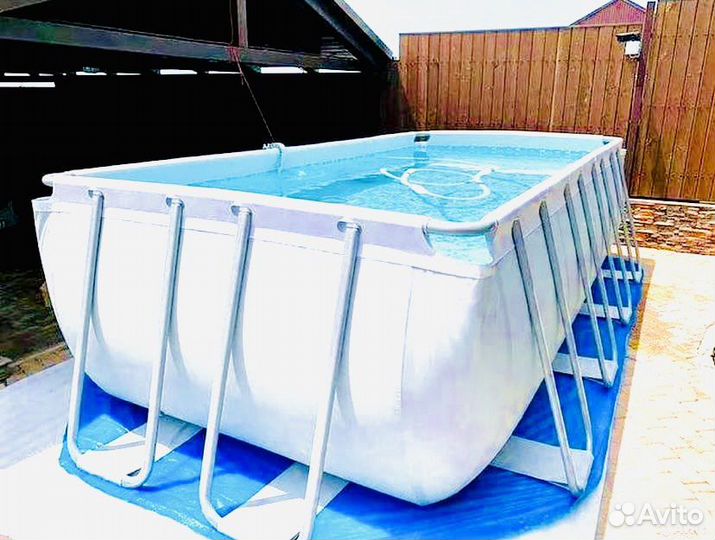 Бассейн новый каркасный для дома