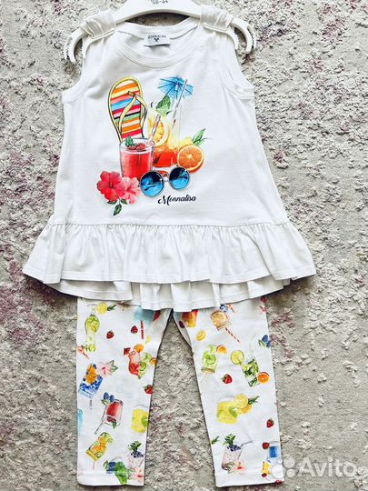 Комплект для девочки 3-4 года Monnalisa