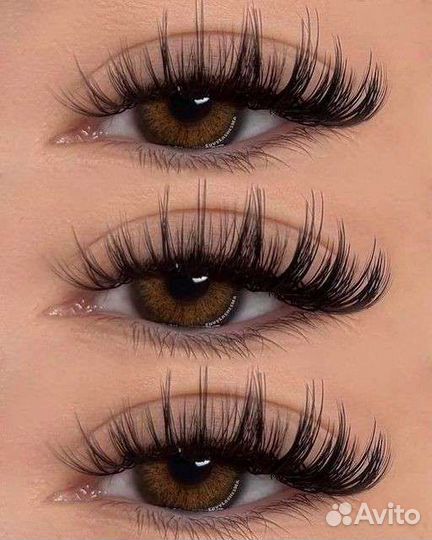 Наращивание ресниц + брови